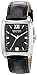 Nautica Men's N07546 Square Stainless Steel Watch with Leather Strap