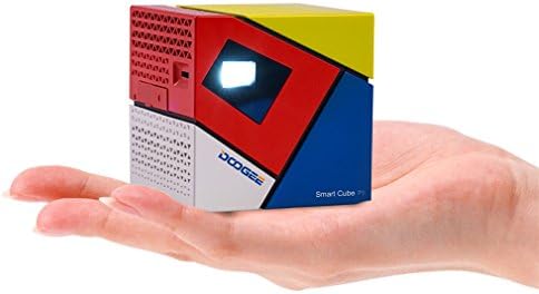 Portable Projector, LESHP Smart Cube P1 Mini WIFI Smart Pico DLP LED HD Projector with Bluetooth for iPhone, iPad, Mac-PC, Windows PC, Android phone, Android tablet