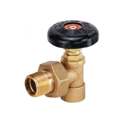 1/2inch (Sweat x Male Union) Hot Water Angle Radiator Valve
