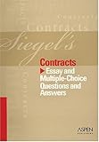 Contracts : Essay and Multiple-Choice Questions and Answers, Siegel, Brian N. and Emanuel, Lazar, 0735556865