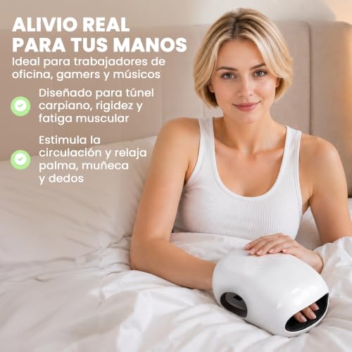 ALIVIATE - Electric Hand Massager with Heat - Relief Hand Arthritis Glove with 3 Modes and Timer - Carpal Tunnel Massager Ideal for Gift.