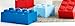 LEGO Storage Brick 8 - studs GREEN - Stackable Plastic Storage Box with Lid for Kids and Adults, Ideal Desk Organizer and Toy Box - 12.1L Capacity
