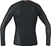 Gore Bike Wear Men's Base Layer Windstopper Long Shirt, Black, Medium