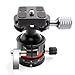 Koolehaoda Tripod Head Low Profile Ball Head, Φ36mm Metal Panorama Ball Head with 1/4