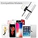 Headphone Jack Adaptor, Two-in-one Dual Interface Adaptor,Compatibility with iOS 9 10 11,Support Simultaneous Charging,Audio and Cal.Silverthumb 4