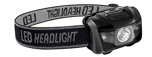 Go Green Power Inc.(GG-113-3HLBK 3 Watt LED Head-Light, 3 Working Modes Including a Strobe Light, Black, 120 Lumens