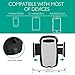 Car Phone Mount, 3-in-1 Cigarette Lighter Car Mount 360°Rotatable Universal Cell Phone Holder with Dual USB Ports Car Charger for iPhone X 8 8 Plus 7 7 Plus 6 Galaxy S9 Note 9 8 S8 and More (Black)