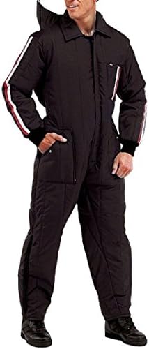 Black Military Cold Weather Winter Or Freezer Ski & Rescue Coveralls Suit