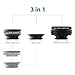 Phone Lens Gizcam 3-in-1 180 Degree Fisheye Lens, 0.67X Wide Angle Lens and 10X Macro Lens , Clip on Phone camera lens for iPhone 7/6s/6/5, ipad, Android Smartphones
