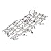 Qinglele Swivel Hook Stainless Steel 35 Pegs Drying Rack Clothes Hanger for Underwear Socks Gloves