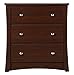 Storkcraft Crescent 3 Drawer Dresser (Espresso) – Baby and Kids Bedroom Organizer, Nursery Chest, Storage Dresser With Drawers, Universal Design