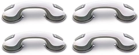 Secure BSMSB-12 Suction Shower Handle Bathroom Balance Grab Bar - Safety Hand Rail Grab Bar Support - Handicap, Elderly, Injury, Senior Assist Bath Handle, Non Skid … (4)