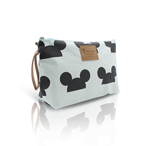 Finex - SET of 2 - Handmade Mickey Mouse Hat Ear Head Pattern Bag Set - One MEDIUM One SMALL - Cosmetic Bags Tote Handbag
