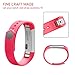 Vancle Fitbit Alta Bands, Newest Adjustable Replacement Bands for Fitbit Alta/ Fitbit Alta band/ Fitbit Alta Bands (with Metal Clasp,No Tracker)(Red,Small)