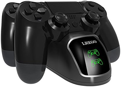 LREGO PS4 Controller Charger, DualShock 4 Controller Charging Station Dock with a Display Screen for PS4 / PS4 Slim / PS4 Pro Controller