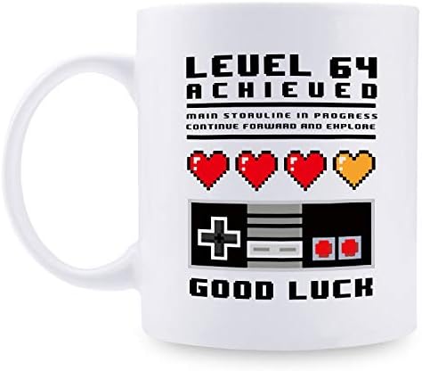 64th Birthday Gifts for Men - 1955 Birthday Gifts for Men, 64 Years Old Birthday Gifts Coffee Mug for Dad, Husband, Friend, Brother, Him, Colleague, Coworker, good luck - 11oz