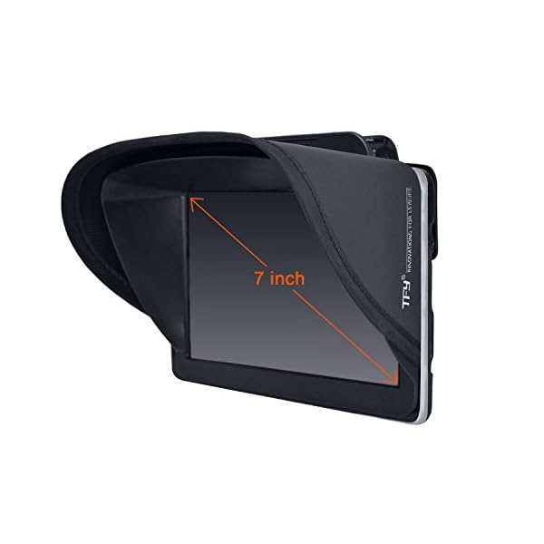 TFY-GPS-Navigation-Sun-Shade-Visor-Plus-Flexible-Visor-Extension-Piece-for-Garmin-nvi-2797LMT-7-Inch-Portable-GPS-and-Other-7-Inch-GPS