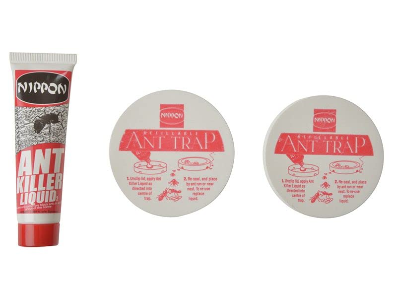 Ant Control System with 2 Traps and 25g Ant Killer Liquid (Pack of 1 (2 Traps & 25G Tube))