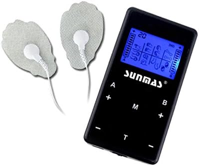 Pain Relief Sunmas SM9028NT Touch Screen Digital Dual Channel 8 Modes Pain Relief Tens Unit -black