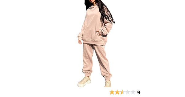 Jogger Set Oversized Hoodie Sweatshirt 