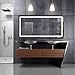 Krugg | Large 60 Inch X 30 Inch LED Bathroom Mirror | Lighted Vanity Mirror Includes Dimmer & Defogger | Wall Mount Vertical or Horizontal Installation |