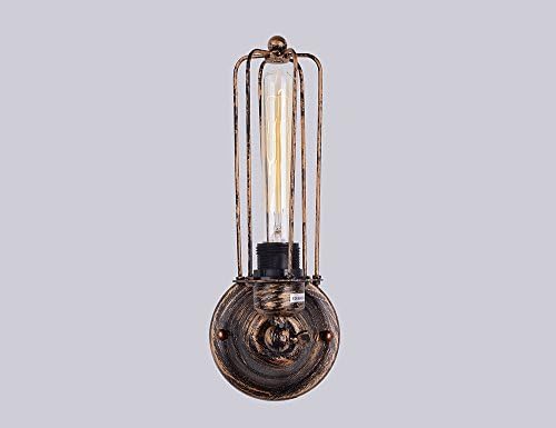 Utopia Alley LT0012ML101 Edison Retro Industrial Style Wall Sconce Lighting Brushed, Gold Finish