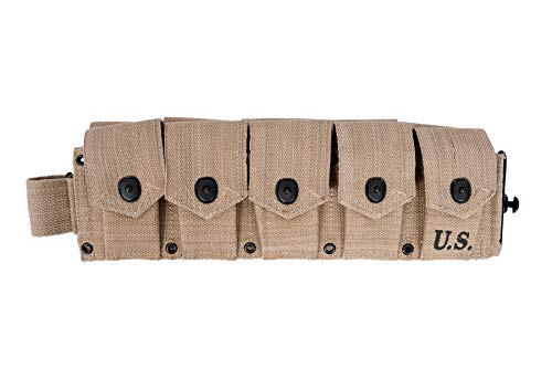 World War Replica US M1 Garand M1923 Cartridge Belt Will fit up to 48" Waist - Thumbnail 5