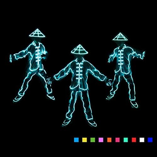 MJ Neon EL Wire, LED Cold Light, Costume Decor Light, With Controller, For Dancing Party, Bar, Glow Rave Costume, Atmosphere