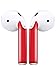 AirPod Skins Stylish and Protective Wraps - Covers for Your Apple AirPods (Red)