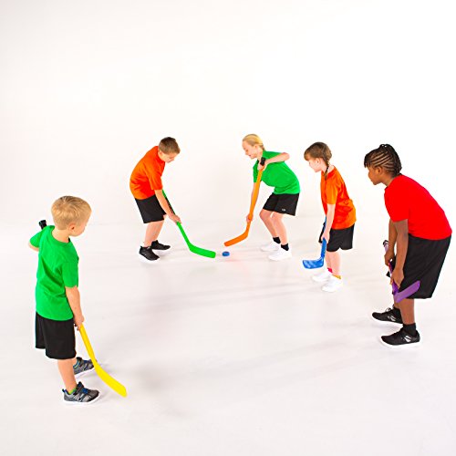 image for Cramer Cosom Elementary Plastic Hockey Sticks for Floor Hockey, Ice Ho