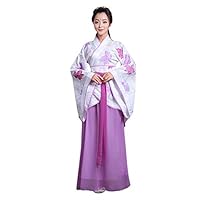 Xingsiyue Ancient Chinese Style Hanfu Dress Princess Chaise Costume for Women Purple