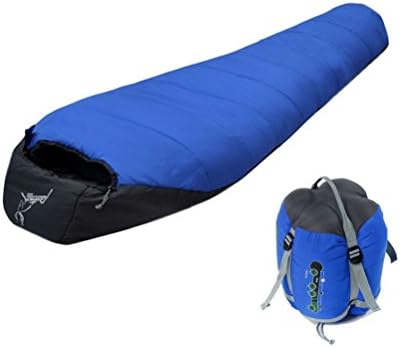 -10¡æ Waterproof Outdoor Mummy Sleeping Bag Camping Hiking With Carrying Case New