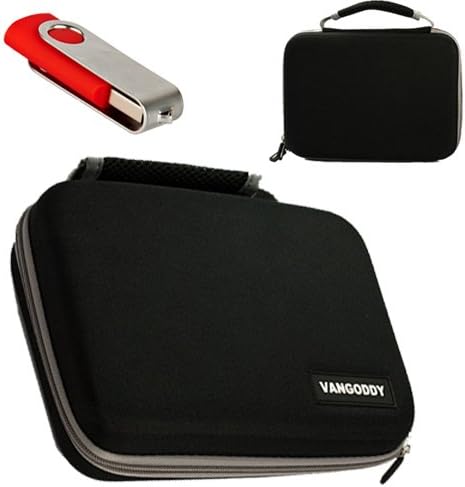 Harlin Hardshell Case for your 7 inch Nook HD in Black with a Grey trim. With 3 in 1 extra features, SD card holder, two pouches, 3 adhesive Velcro stickers and mesh pocket + Black 4GB USB Flash Drive!