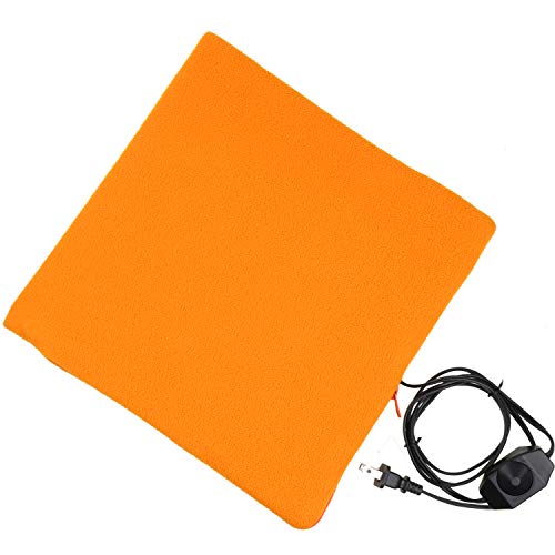 YUYUSO Chicken Heated Pad with Cozy Fleece Cover for Chick Brooder Chick Coop Heater Cage