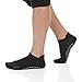 Great Soles Pilates Socks Men, Yoga Tabbed Grip Sock (Black, M/L)