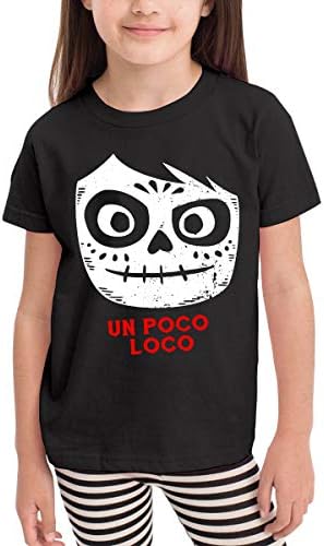 Kaddias Poco Loco Coco Boys Girls Kids Funny Short Sleeve Tshirt Black