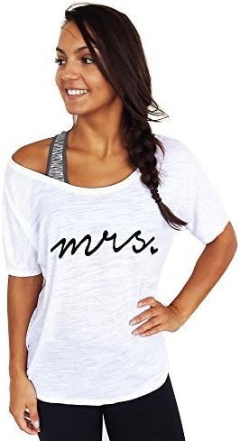 Everfitte Hand-screened, Vintage script Mrs Dolman Tee (Small)
