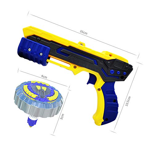 3T6B Magic Gyro 4th Generation Mini Edition- New Bey Battling Top Kind of Battle Dream Gyro Gun Launcher Boy Magic Fighting Gyro Children's Toy-Flame Storm