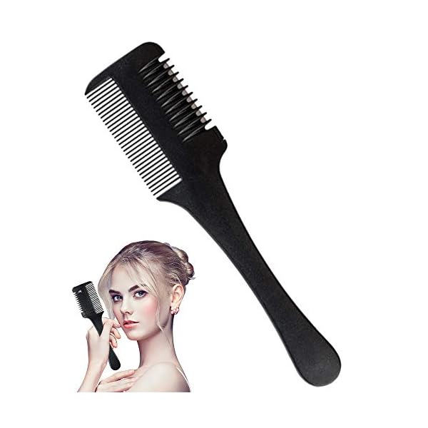 Hair-Razor-Comb-Hair-Cutting-Comb-Double-Side-Hair-Cutter-with-Blades-Hair-Thinning-Comb-for-Men-Women-Hair-Trimmer-Haircut-Scissors-Hair-Cutting-Tool-for-Thin-Thick-Hair-Cutting-and-Styling Hair Razor Comb, Hair Cutting Comb Double Side Hair Cutter with Blades Hair Thinning Comb for Men Women, Hair Trimmer…