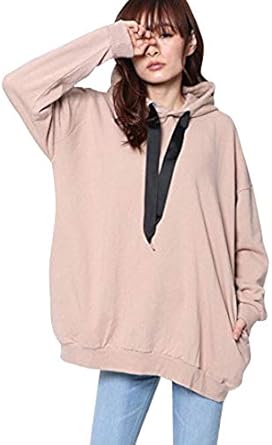 Factor 太紐フードパーカー ベージュ F トレーナー パーカー 通販 Amazon