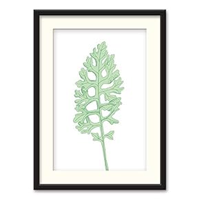 Black Framed Canvas Wall Art Nordic Style Plant Home Artwork Decoration for Living Room, Bedroom - 23x31 inches