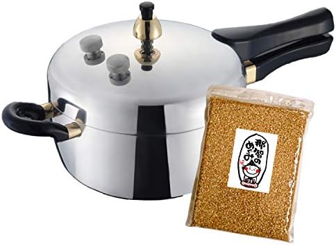 玄米炊飯専用圧力鍋 マジックブラウン Mb 217 3合炊き用 お試し玄米3合付 お買い得 2 8リットル おまかせ炊飯機能