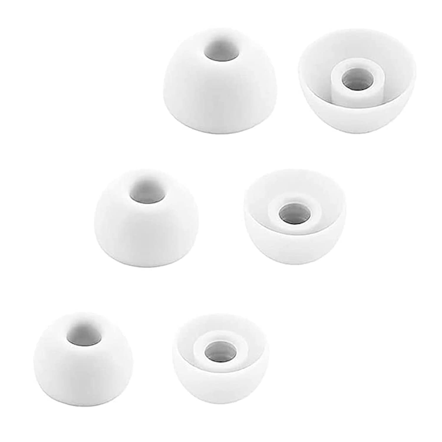 Aiivioll 6pcs Silicone Ear Tips for Beats Fit Pro/Studio Buds In Ear Tips Eartips Replacement Buds S/M/L（White） — image 1