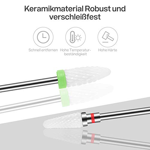 MAQUITA Nail Drill Bits Set, 7pcs Electric Manicure Set 3/32\
