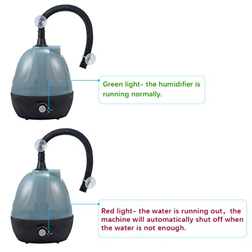 BETAZOOER Reptile Humidifiers Mister Fogger with Extension Tube/Hose