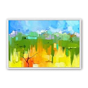 signwin Framed Canvas Wall Art Color Abstract Canvas...
