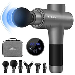 Massage Gun, O2 PRO Deep Tissue Muscle Massage Gun for Athletes, Handheld Portable Percussion Fascial Massage Gun Body…