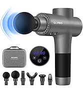 Massage Gun, O2 PRO Deep Tissue Muscle Massage Gun for Athletes, Handheld Portable Percussion Fas...