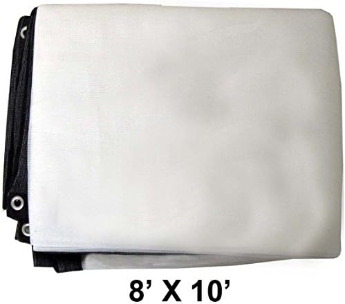 SUN GUARD 8-Feet x 10-Feet White Sunshade Net: TSW-40811