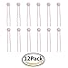 Ammei Headpiece Crystal Bridal Hair Pins Clips Wedding Hair Accessories Hair Set Jewelry With Rhinestone For Brides and Bridesmaids Set Of 12 (Rose Gold)